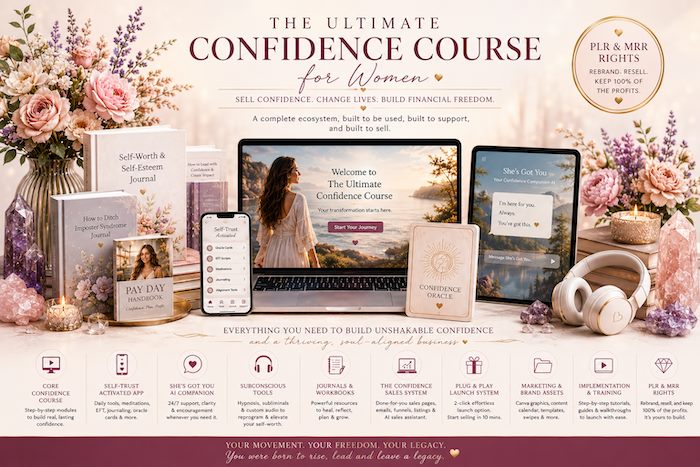 The Ultimate Confidence Course For Women + Master Resell Rights